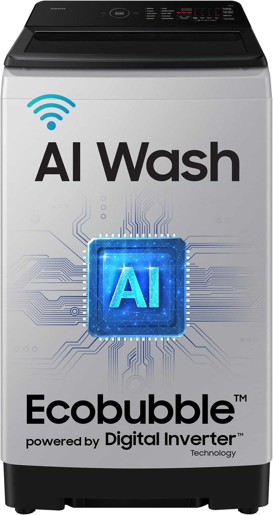 8 Kg, 5 Star, AI Wash, AI Energy Mode, Wi-Fi, Ecobubble, AI VRT+, Super Speed, Soft Closing Door, Digital Inverter, Fully-Automatic Top Load Washing Machine (WA80F08S2LTL, Lavender Gray)