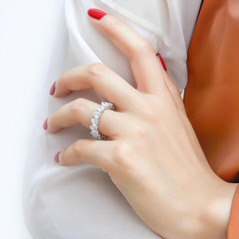 odul all heart eternity ring ホワイトトパーズ ホワイトトパーズ/silver) All heart full eternity ring
