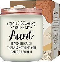 Vista 11 de Maybeone Regalos para tía de sobrina sobrino, regalo de Navidad para el día de la madre para tía, vela perfumada de lavanda