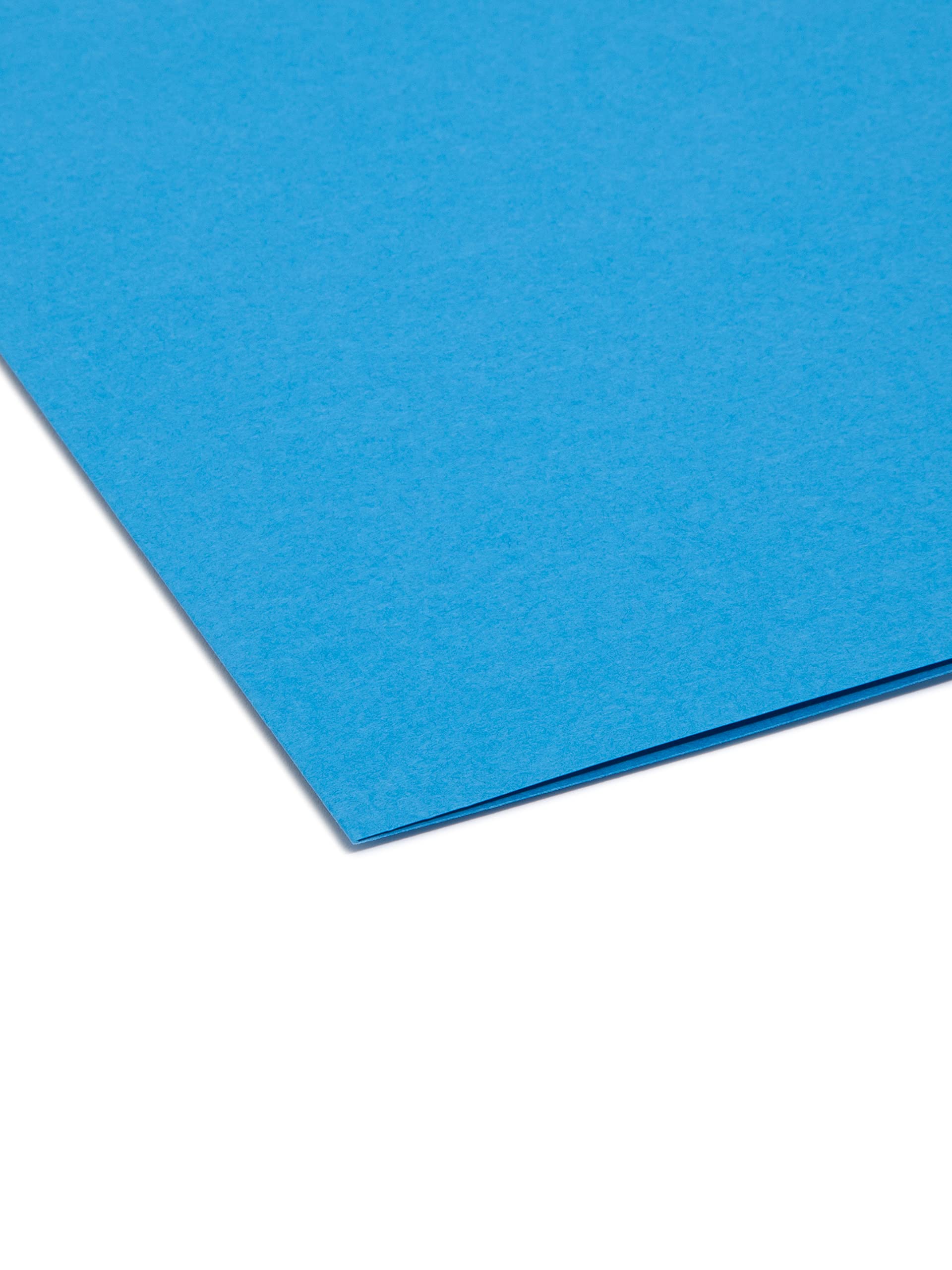 Smead File Folders 1/3 Cut Letter Sky Blue (100) Plastica Blu