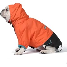 Orvis Dog All Season Trekker 3-in-1 Coat for Dogs, Size Large; Orange High Visibility All Weather Dog Coat with Raincoat & Fleece Vest that Can Be Worn Separately or Together; Removable Hood