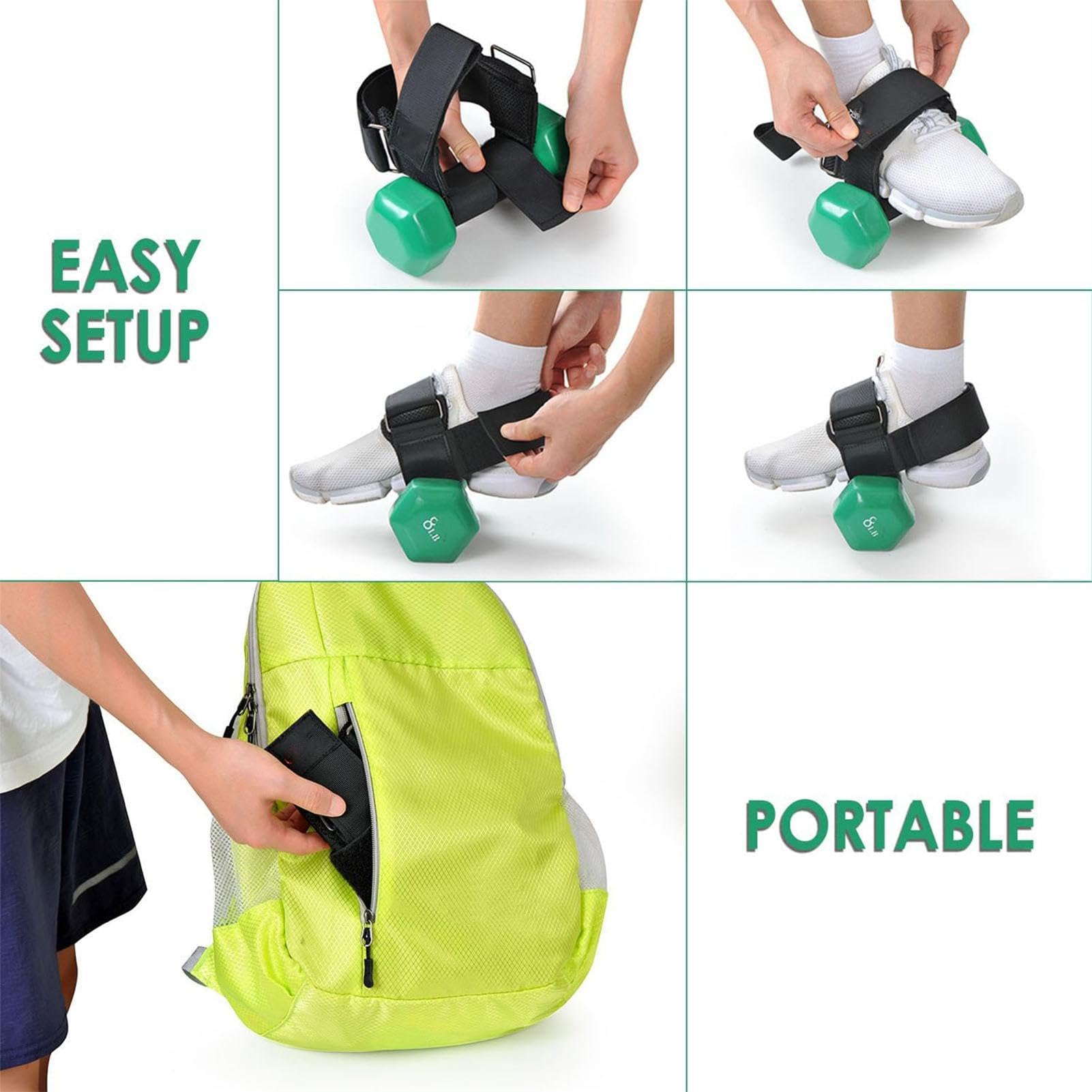 Weight Tibialis Trainer - Leg Weight Strap for Tibialis Foot Trainer | Portable Weight Hantel Foot Strap Tibialis Trainer for Family Friends