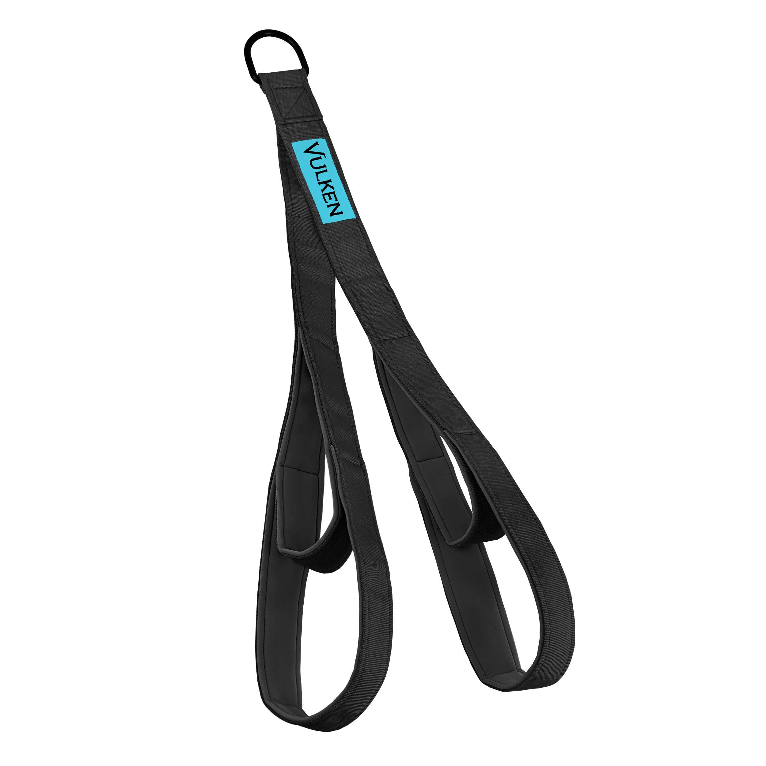 Vulken(70cm & 60cm ) - Tricep Rope Cable Attachment. Two Size in One Extra Long Pull Down Rope. Triceps Extension Straps Gym Equipment. Home workout Handles for Resistance Bands.
