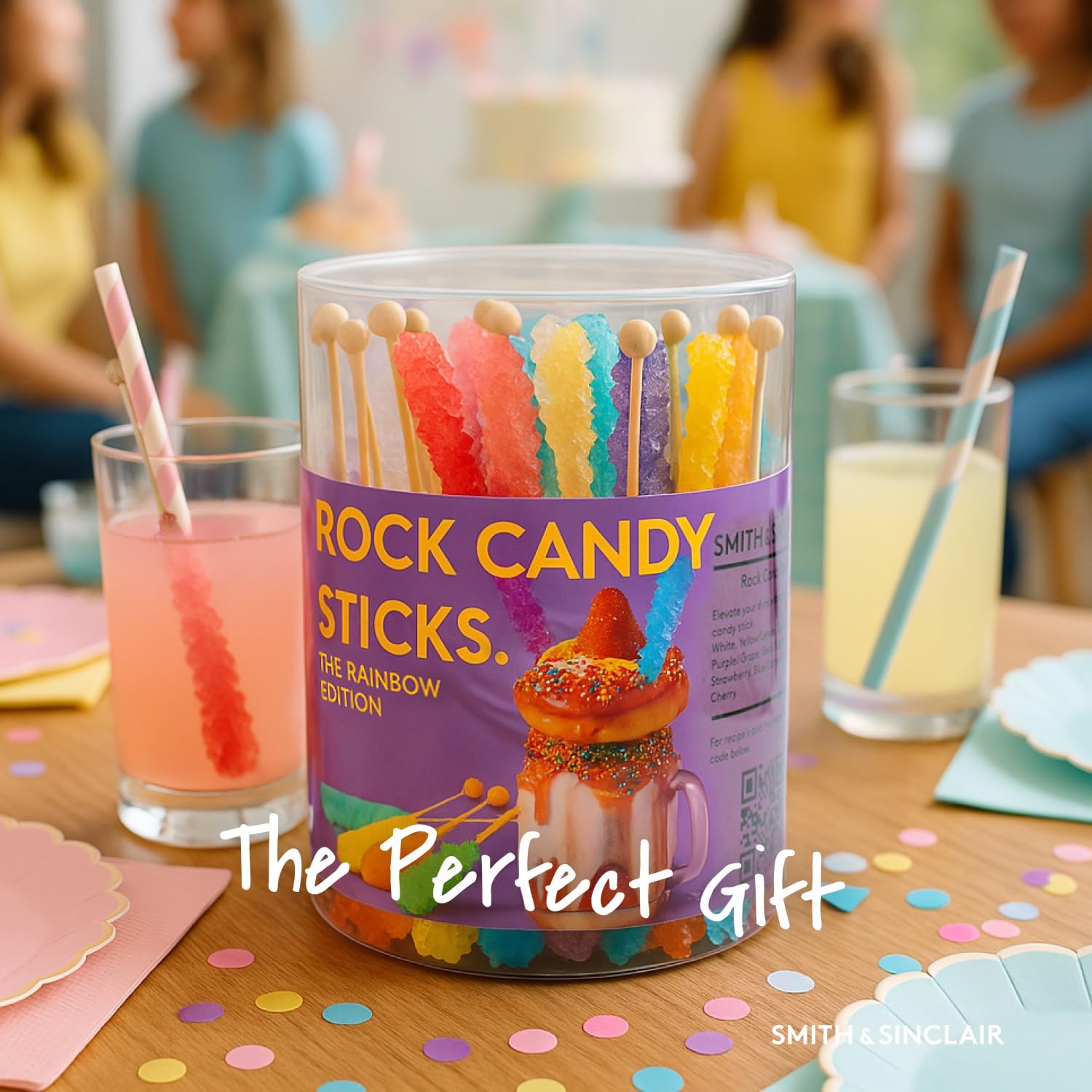 Rock Candy Sticks, Azúcar Cristal en Palillo, 8 Sabores 48x14 g