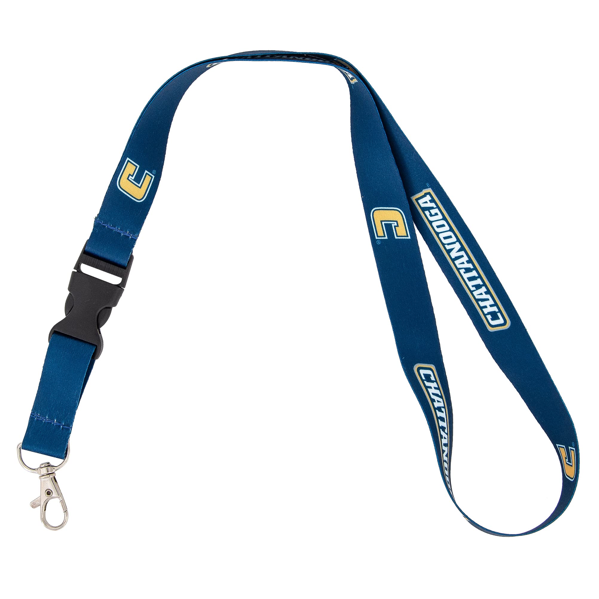 Desert Cactus University of Tennessee at Chattanooga Lanyard UTC Mocs Car Keys ID Badge Holder Keychain Detachable Breakaway Snap Buckle (Blue)