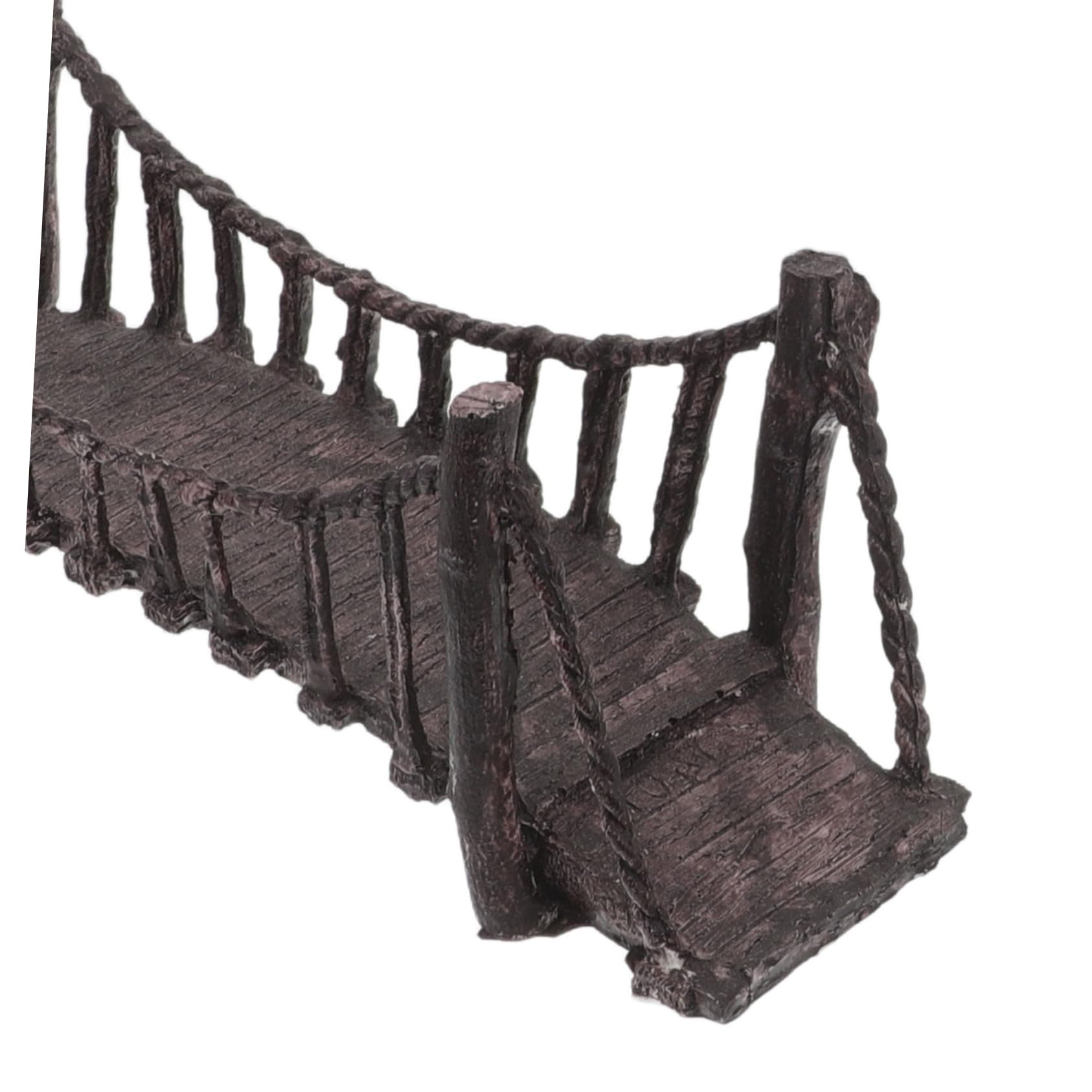 5 Piezas Puentes Miniatura para Jardín de Hadas Decoración de Resina para Acuarios Ornamentos para Paisaje de Peceras Accesorios para Micro Paisajismo Fácil Instalación y Limpieza