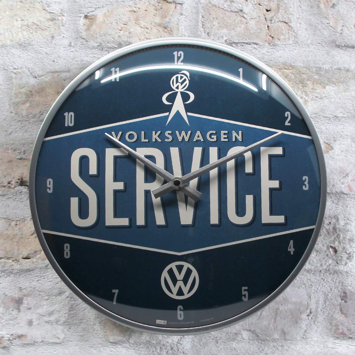 Nostalgic-Art 51079 Volkswagen - VW Service, Wall Clock 31cm: Wall  
