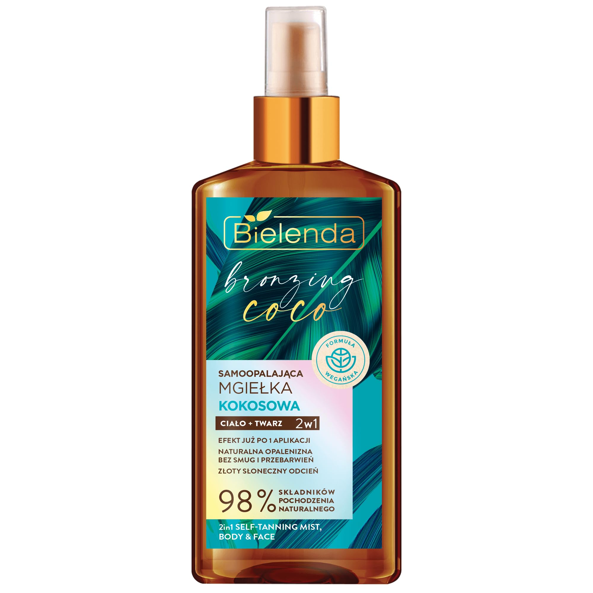 Bielenda Bronzing Coco - Self-Tanning Coconut Mist Body + Face 2 w 1, 150 ml