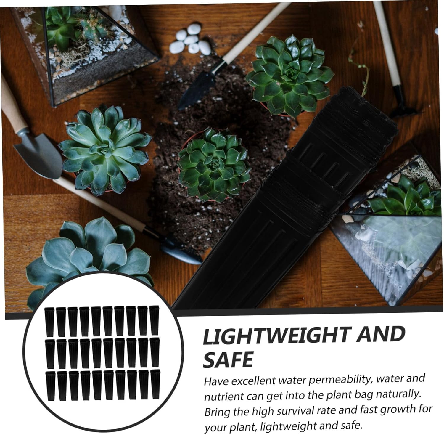 50pcs Bags Grow Bags for Trees Vegetables and Fruits Lightweight and Easy to Use