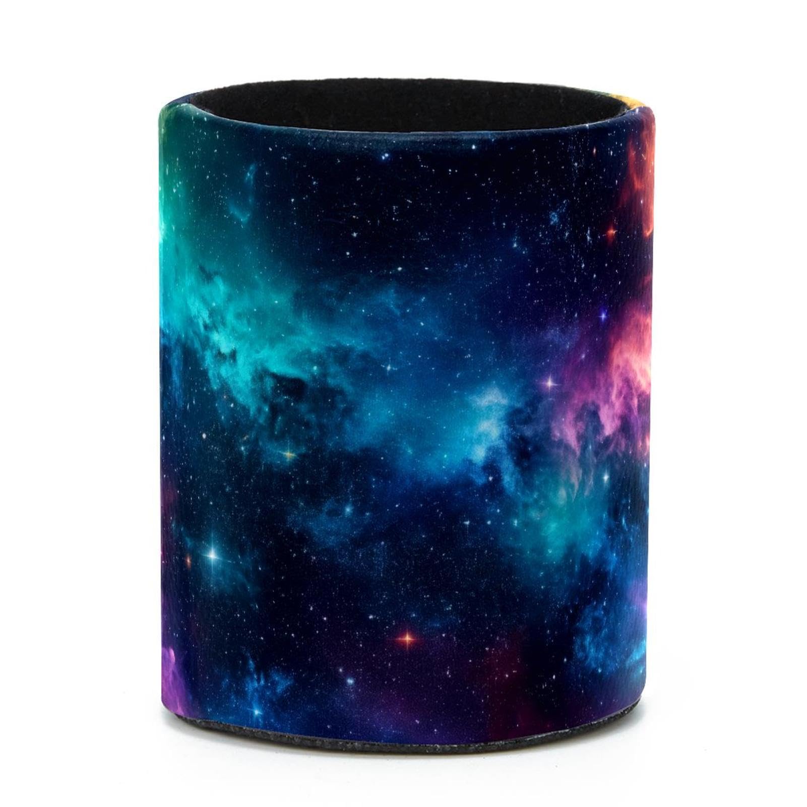 VAPOKF Round Pencil Holders for Desk, Nebula Starry Pen Holders Pen Pot Makeup Brushes Storage Desktop Stationery Supplies Organiser for Home Office