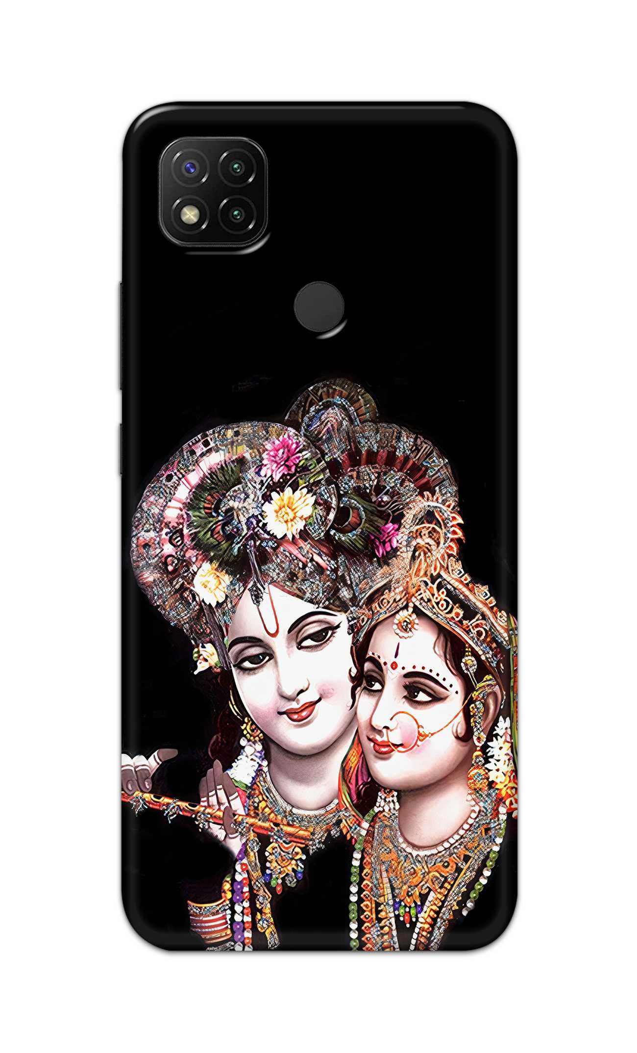 Printed Hard Back Cover for Mi Redmi 9 Activ | Mi Redmi 9 Back Cover (Radha Krishna Love K1) -100724(T)