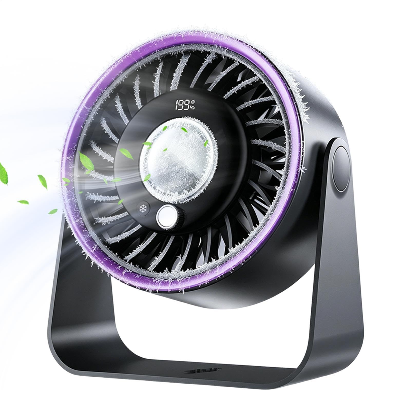 Ventilateur portable puissant petit ventilateur de table pour maison et intérieur
