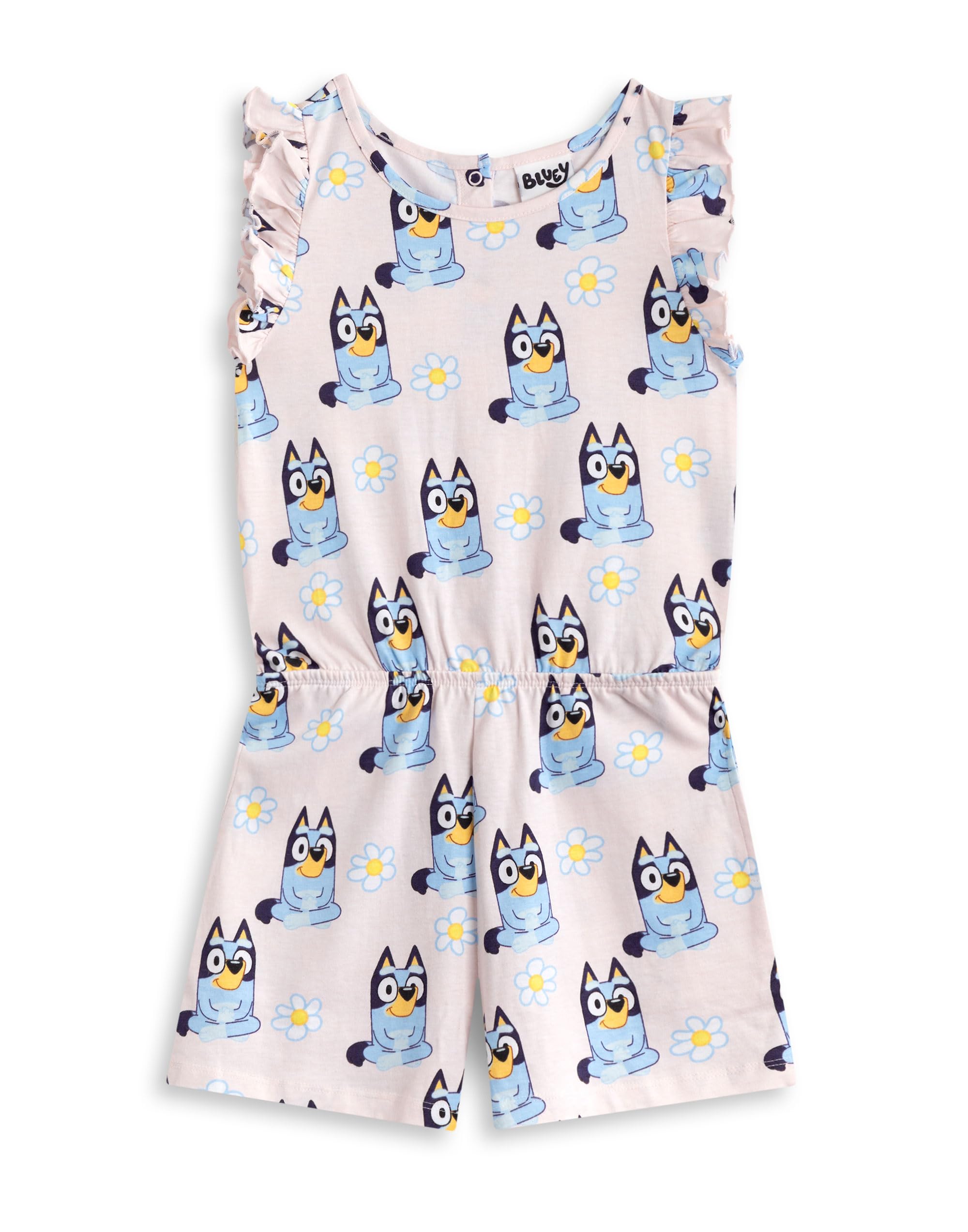 Bluey (18-24 Months) Sleeveless Playsuit (Girls ) Pink
