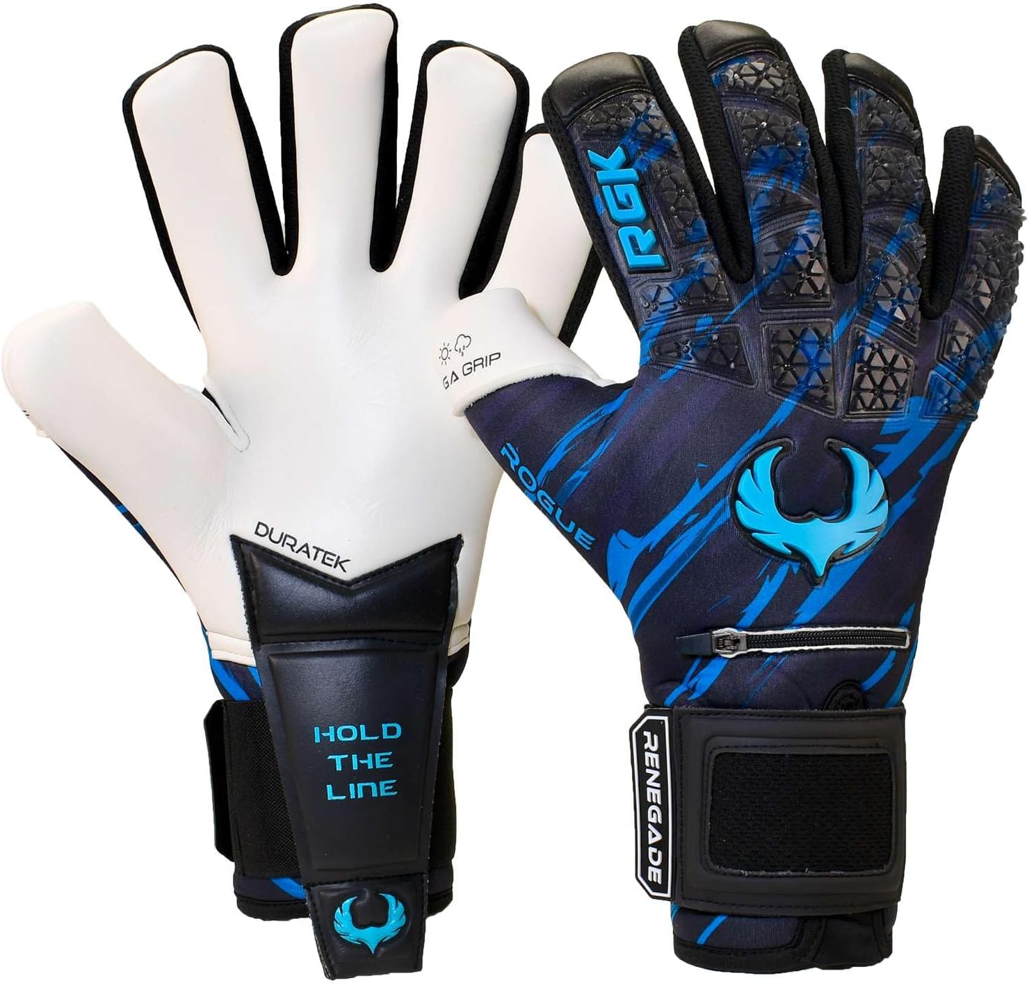 Limited Edition Rogue Goalie Gloves with Microbe-Guard (Sizes 6-11, 8 Styles, Lvl 4+) Pro Fingersaves | Only 1500 Made in Each Style | 4mm Giga | Best Grip & Protection | Adult, Youth