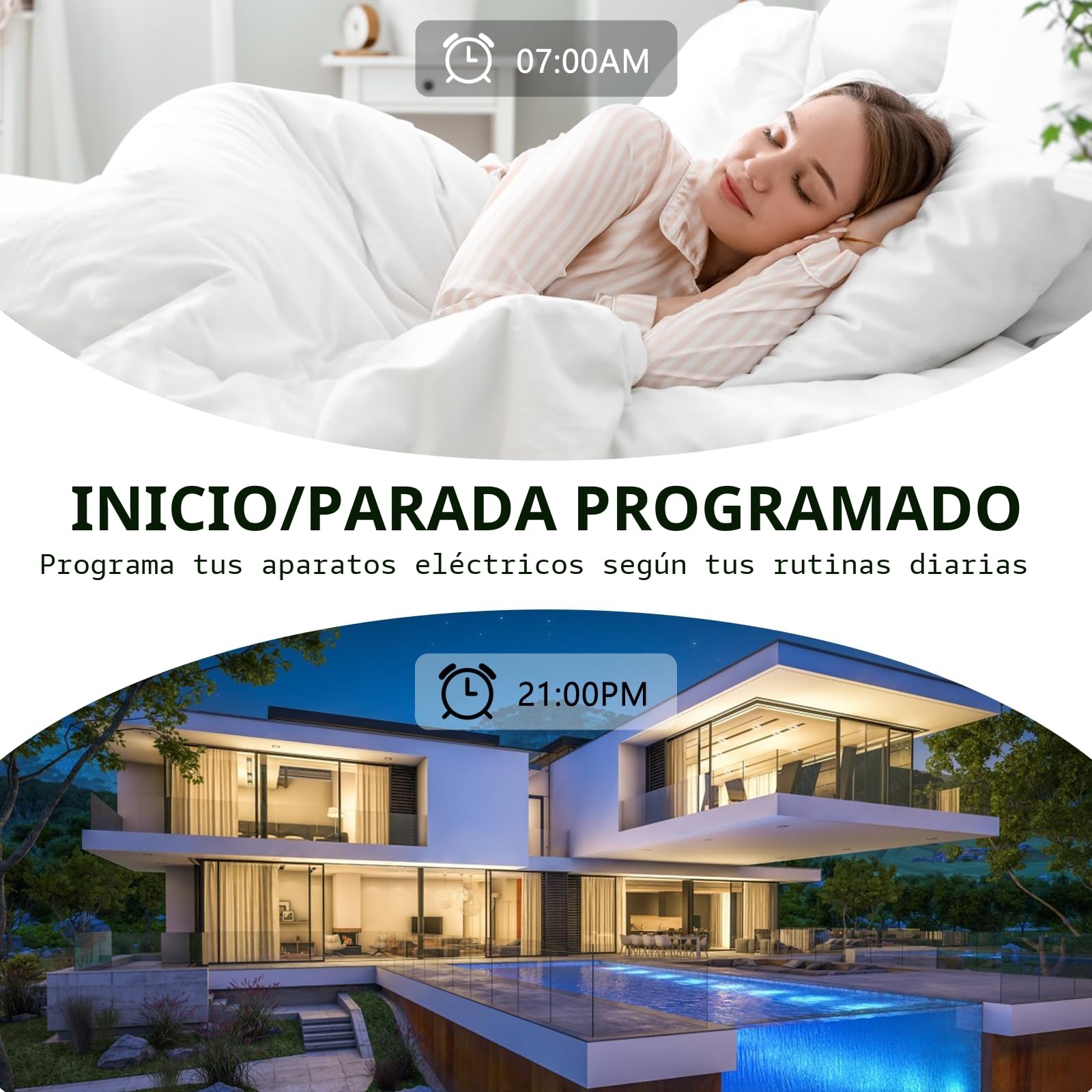 Interruptor WiFi Smart Life, 16A Relé Interruptor Inteligente Wi-Fi & Bluetooth, 2.4g Smart Light Switch Compatible con Asistente de Voz y Tuya, Smart Switch Alexa, Requiere Cable Neutro