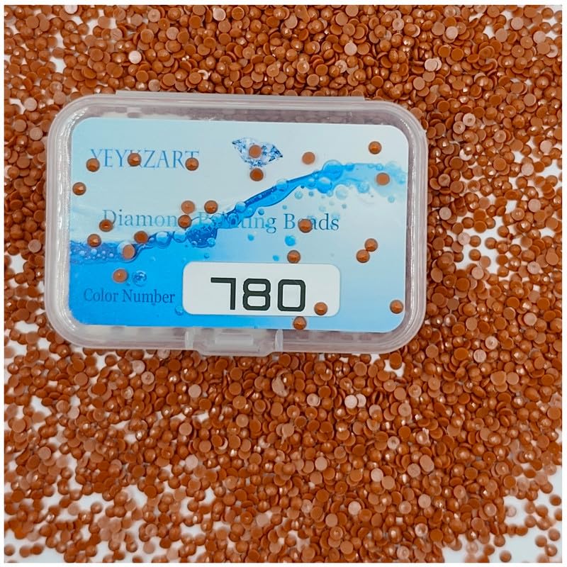YEYKZART 780 Diamond Painting Replacement Round Diamonds Beads Rhinestones Accessories for Diamond Art Missing Color 3500 PCS — image 1
