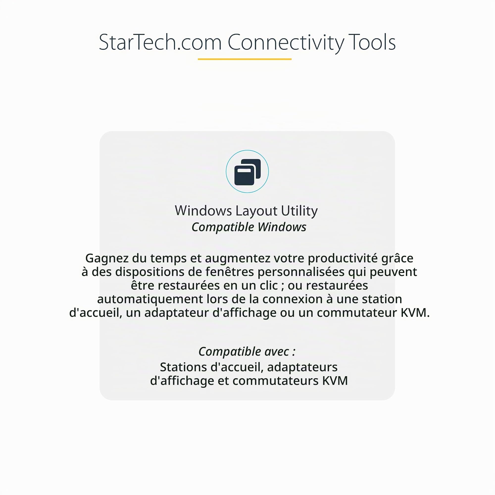 StarTech Hub MST USB-C vers Triple HDMI 4K 60Hz, HDR, DSC, Audio 2 canaux