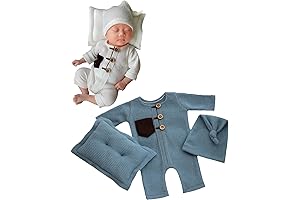 Cozy and Charming Newborn Photography Outfits Boy Girl Baby Photo Romper Knit Bodysuit Outfit Prop