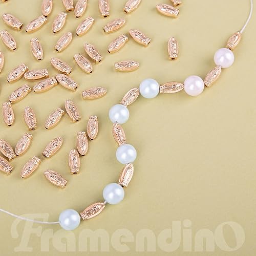 Miniatura 5 de Framendino, Paquete de 60 cuentas de Virgen María, Nuestra Señora de Guadalupe, abalorios espaciadores sueltos para hacer joyas