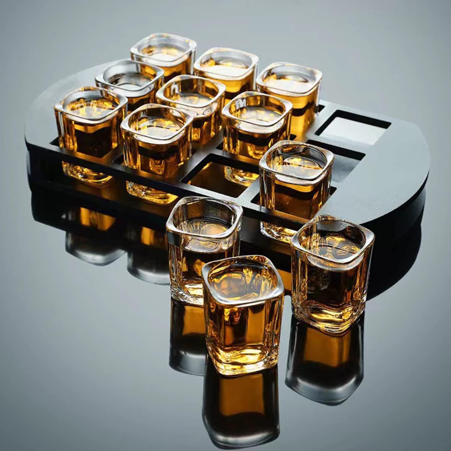 Encheng Shot Glasses Set with Heavy Base,2.2 oz Mini Square Whiskey Shot Glasses bulk, 40 pack Clear Espresso Shot Glass for Whiskey and Liqueurs,Ideal for Christmas,Halloween and Thanksgiving - Image 7