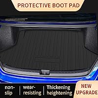 Vista 2 de Elsetyler Revestimiento de carga para Civic 2021-2025 – Negro TPE para todo tipo de clima, resistente al agua, bandeja de carga trasera, protector