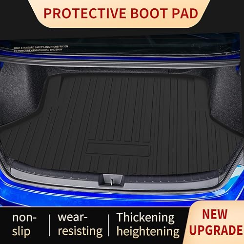 Miniatura 2 de Elsetyler Revestimiento de carga para Civic 2021-2025  Negro TPE para todo tipo de clima, resistente al agua, bandeja de carga trasera, protector de