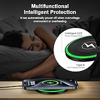 Vista 3 de Android Wireless Charger Fast Charging Pad for Motorola Edge/Razr 2025 2024,Moto G Stylus/Power 2025,Razr 50 Ultra,Wireless Samsung Phone Charger