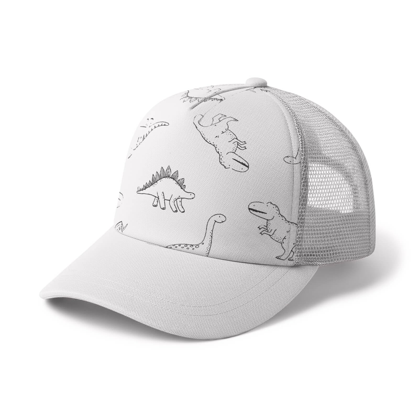 DRESHOW Toddler Baseball Cap Baby Sun Hat Cute Dinosaur Patterned Caps Unisex Baby Trucker Hats Infant Toddler Kid Hats for Boys Girls