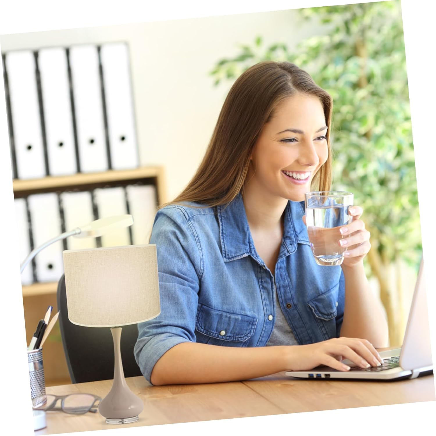 ARTIBETTER 1pc Linen Lampshade Cylindrical Light Cover for Bedroom Cloth Light Accessory Housewarming for Home Decor Stylish and Design