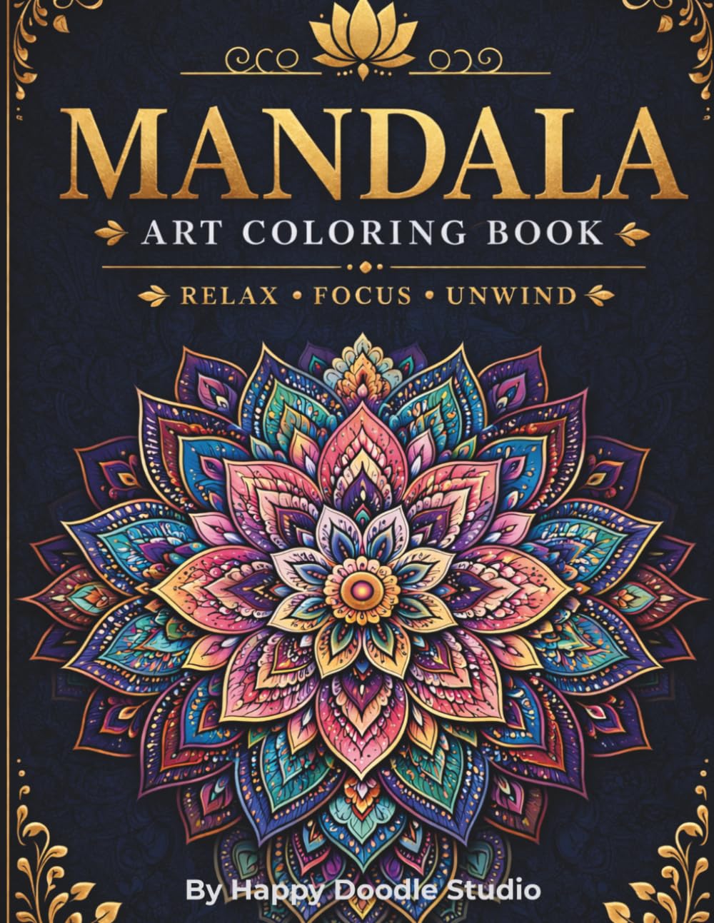 Mandala Coloring Book: Relax, Focus & Unwind: A Relaxing Coloring Book with Intricate Mandalas for Adults & Teens