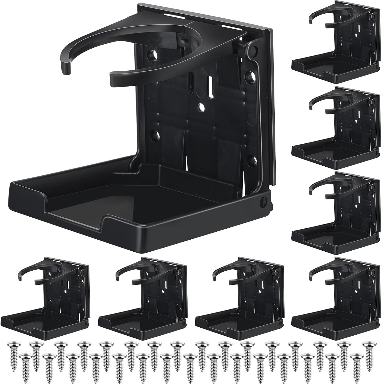 Portavasos plegable para carro 8 unidades negro