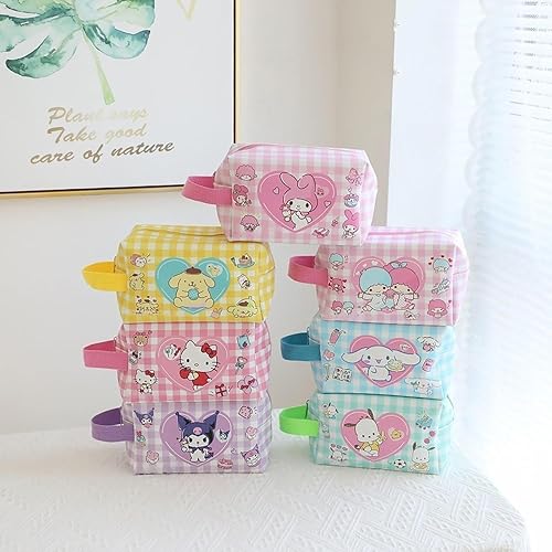 Miniatura 7 de XFXATRJ Bolsa de cosméticos de viaje, bolsa impermeable de gran capacidad para cosméticos de dibujos animados, bolsa de maquillaje con cremallera,