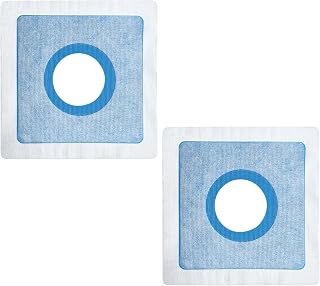 2 Pack Waterproof Pipe Seal Gasket, 50mm 1.96" Resilent Opening, Valve Seal, Square Pipe Edge Seal for Shower Valve and Shower Head And Pipes