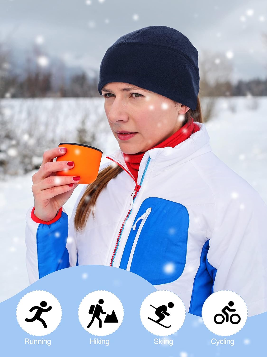 SATINIOR Winter Warm Skull Cap Ear Flap Soft Fleece Beanie Hat Thick Windproof Cap Skiing Outdoor Tactical Warm for Men Women