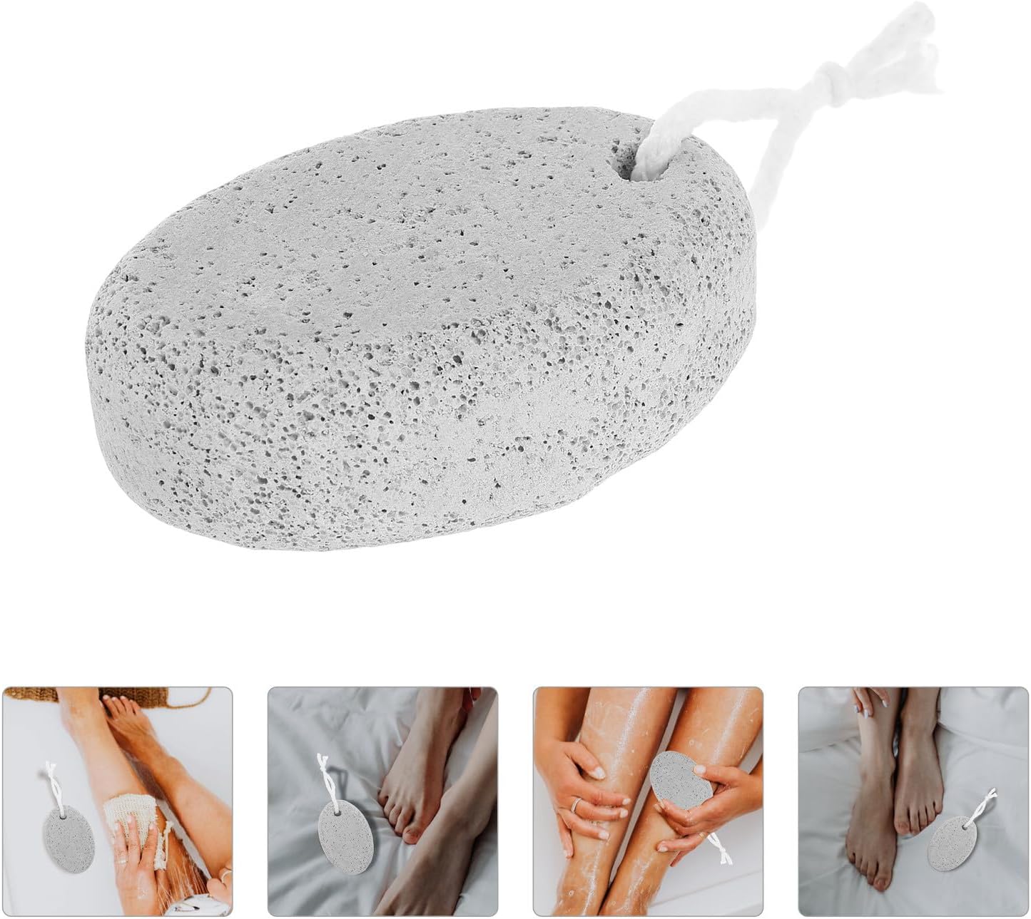 Natural Pumice Stone Foot Scrubber Callus Remover Dead Skin Exfoliator Foot Sander for Hard Skin Removal Pedicure Tool Suitable for Shower