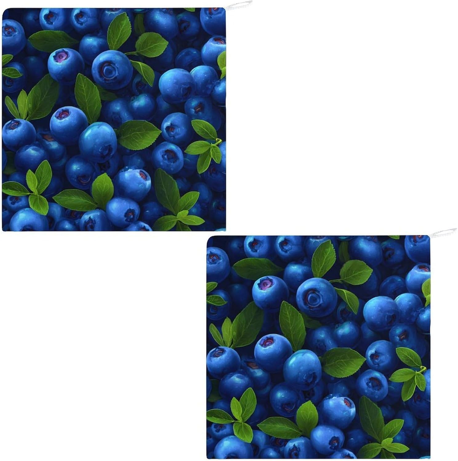 Tropical Blueberry Hand Towels for Bathroom Handkerchief | Absorbent,with Hanging Loop,Kitchen Towels,for Home Hotel,Soft