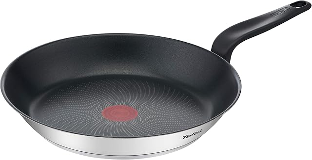 Tefal E3090404 Primary Frying pan 24 cm, Aluminium, Titanium Non-Stick Coating, Thermo-Signal, Technology, Black