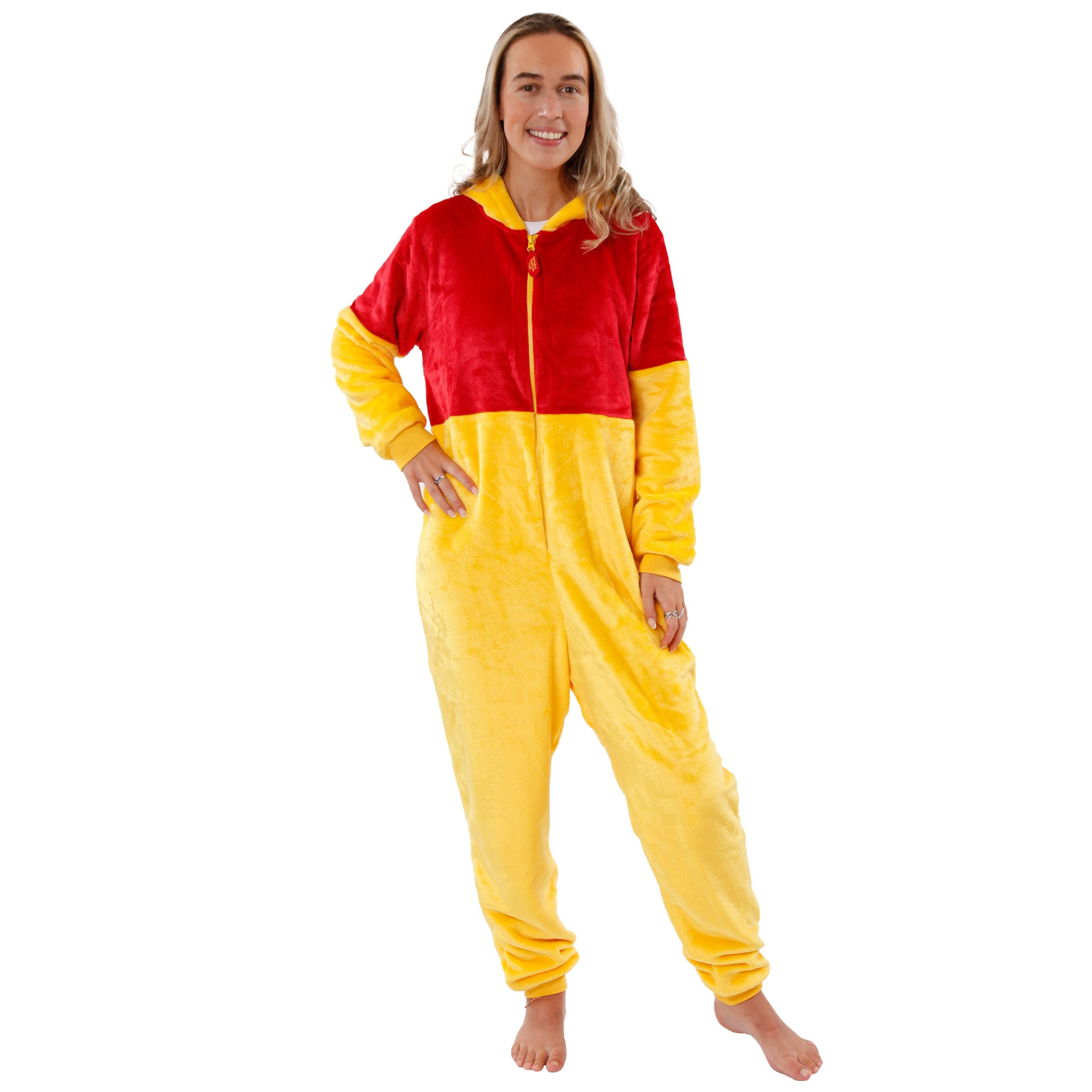 Disney Combinaison Winnie l'ourson pour Femmes | Costumes Winnie l'ourson | Pyjamas Polaire pour Femmes | Tailles Petit à XX-Large | Marchandise Officielle