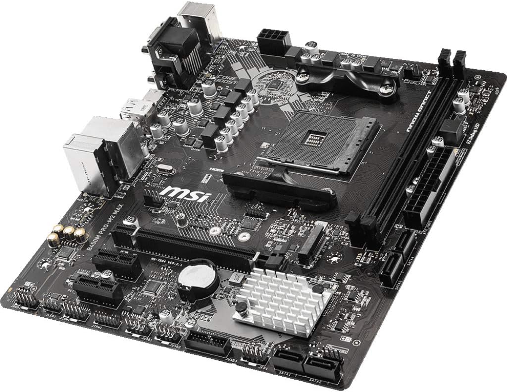 MSI B450M Pro M2 Max AMD B450 AM4 Micro ATX DDR4-SDRAM Motherboard