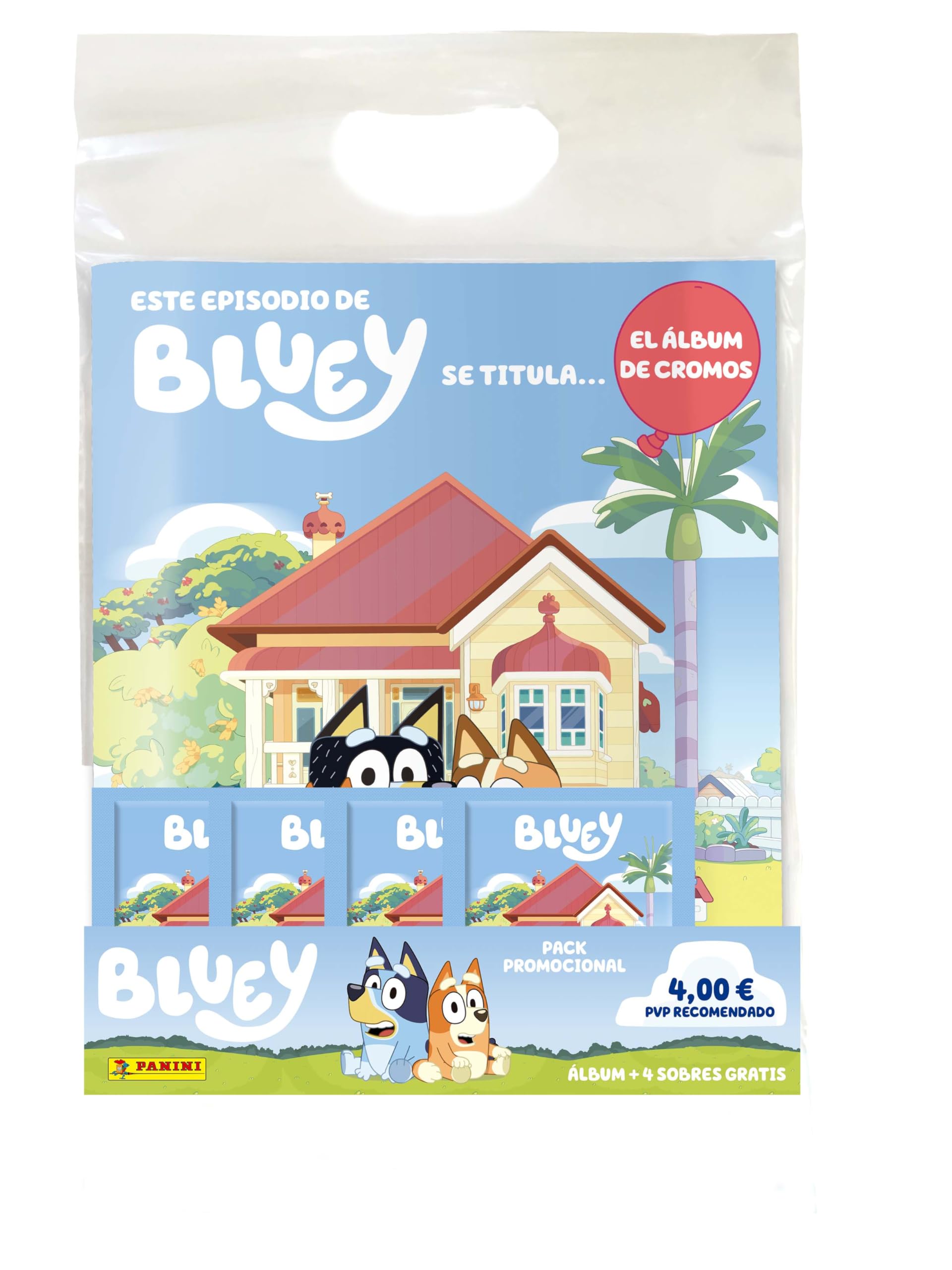 Album Cromos Bluey + 10 sobres Cromos