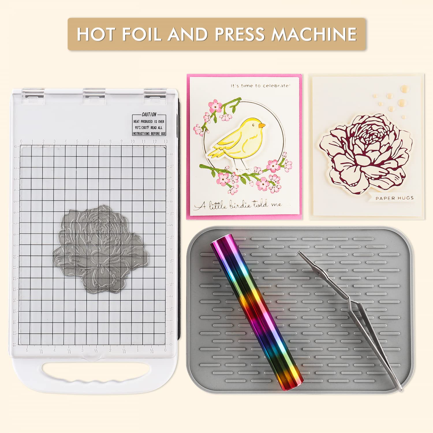 Foilpress 110 V amerykańska wersja 110 V, maszyna do rękodzieła, do rękodzieła, scrapbookingu, platformy aluminiowej, system