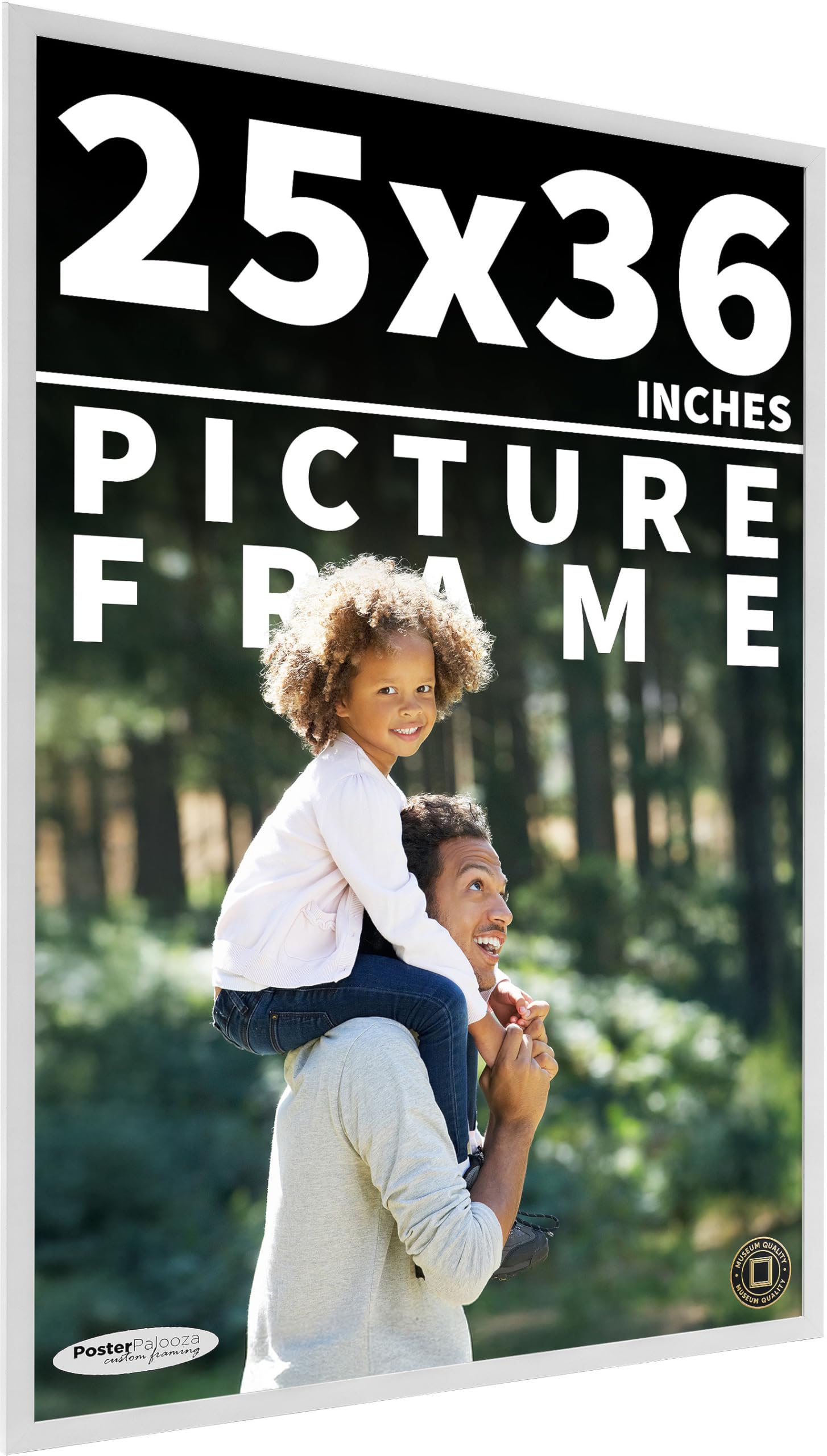 Amazon.com - Poster Palooza 25x36 Frame White Solid Pine Wood