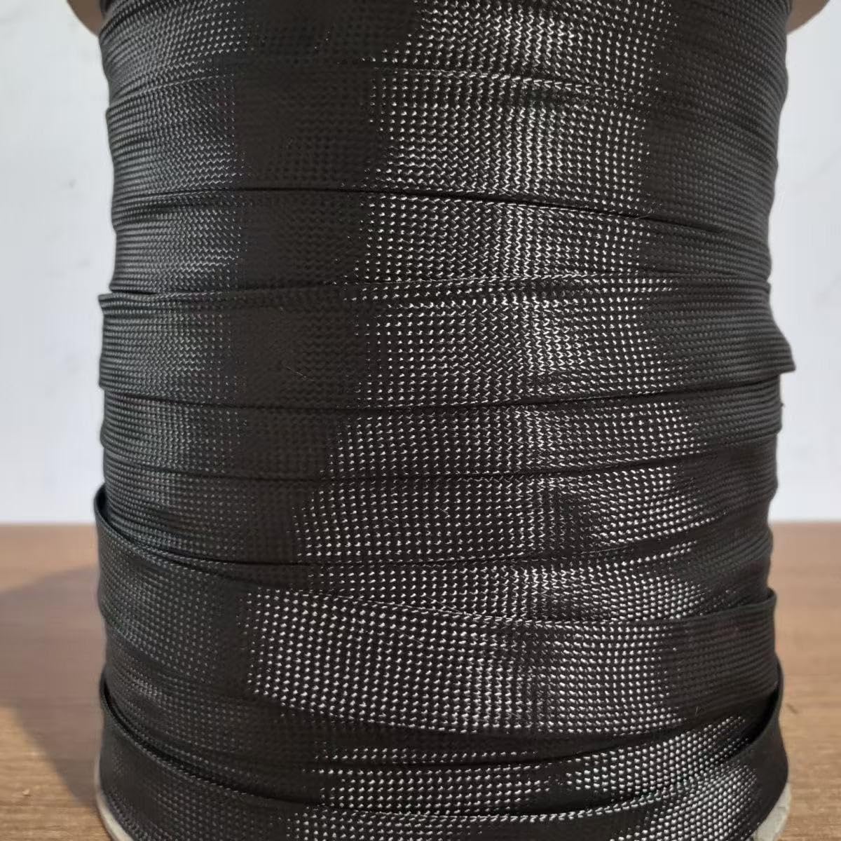 Echte Koolstofvezel Cilinder Webbing 72/64 Spindel 3K HCF-15 HCF-20 12K HCF-52 HCF-58 Cilinder Vlechtriem Koolstofvezel (12K HCF-52 30-40mm, Length 3m)