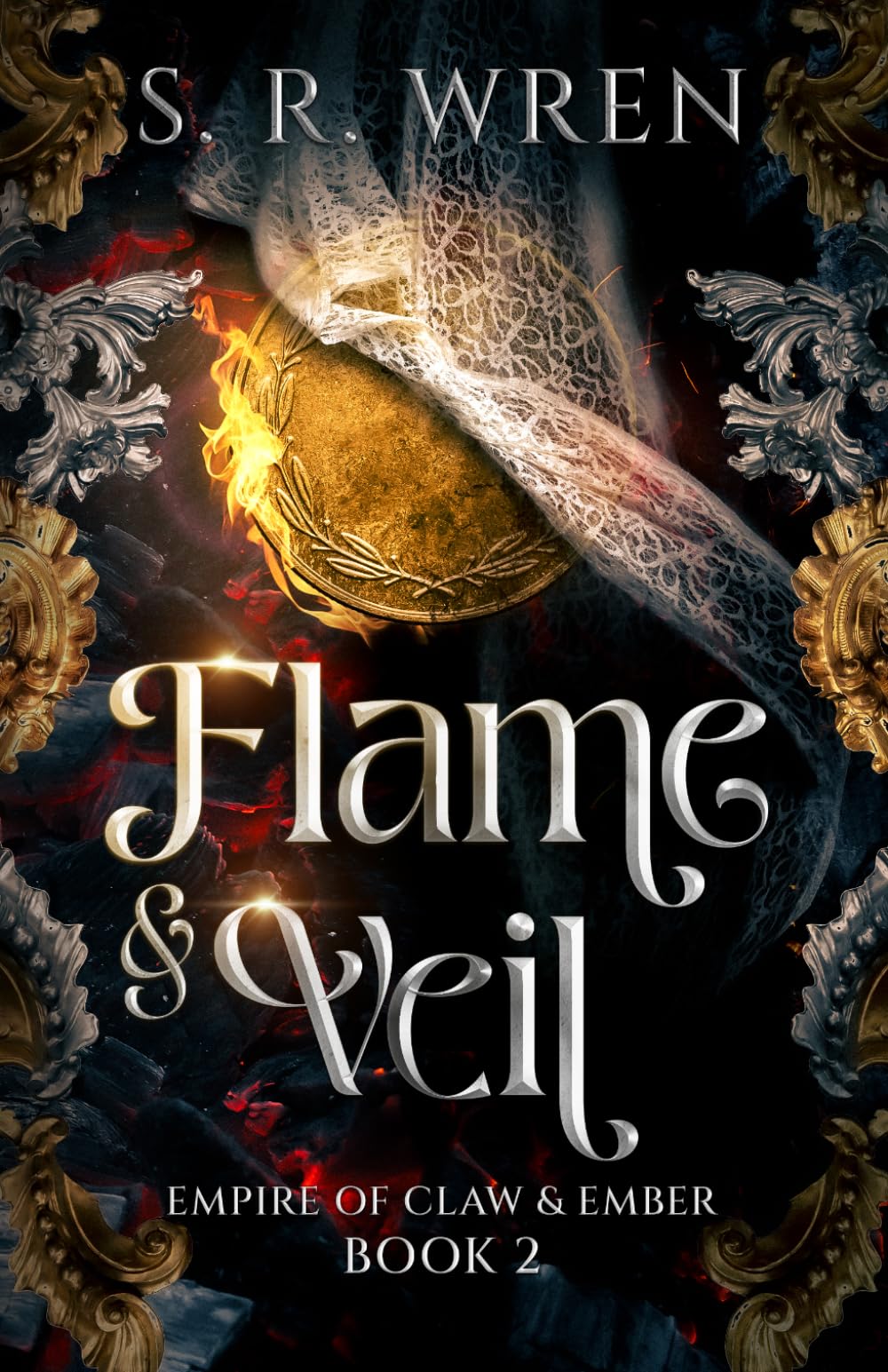 Flame & Veil: An Epic Fantasy Romance Book in a World Filled with Magic and Beasts (Empire of Claw & Ember)