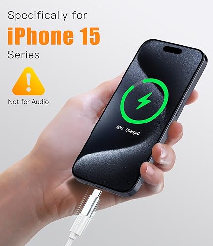 Miniatura 3 de Dumsud Adaptador Lightning a USB C, conector de carga USB C para iPhone serie 15, cable de iluminación i-OS a adaptador USB C compatible con