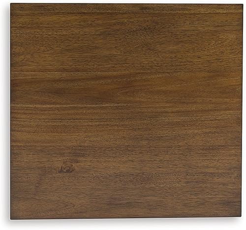 Miniatura 42 de Signature Design by Ashley Havalance Farmhouse - Mesa auxiliar cuadrada con estante de suelo, gris y blanco vintage con acabado desgastado