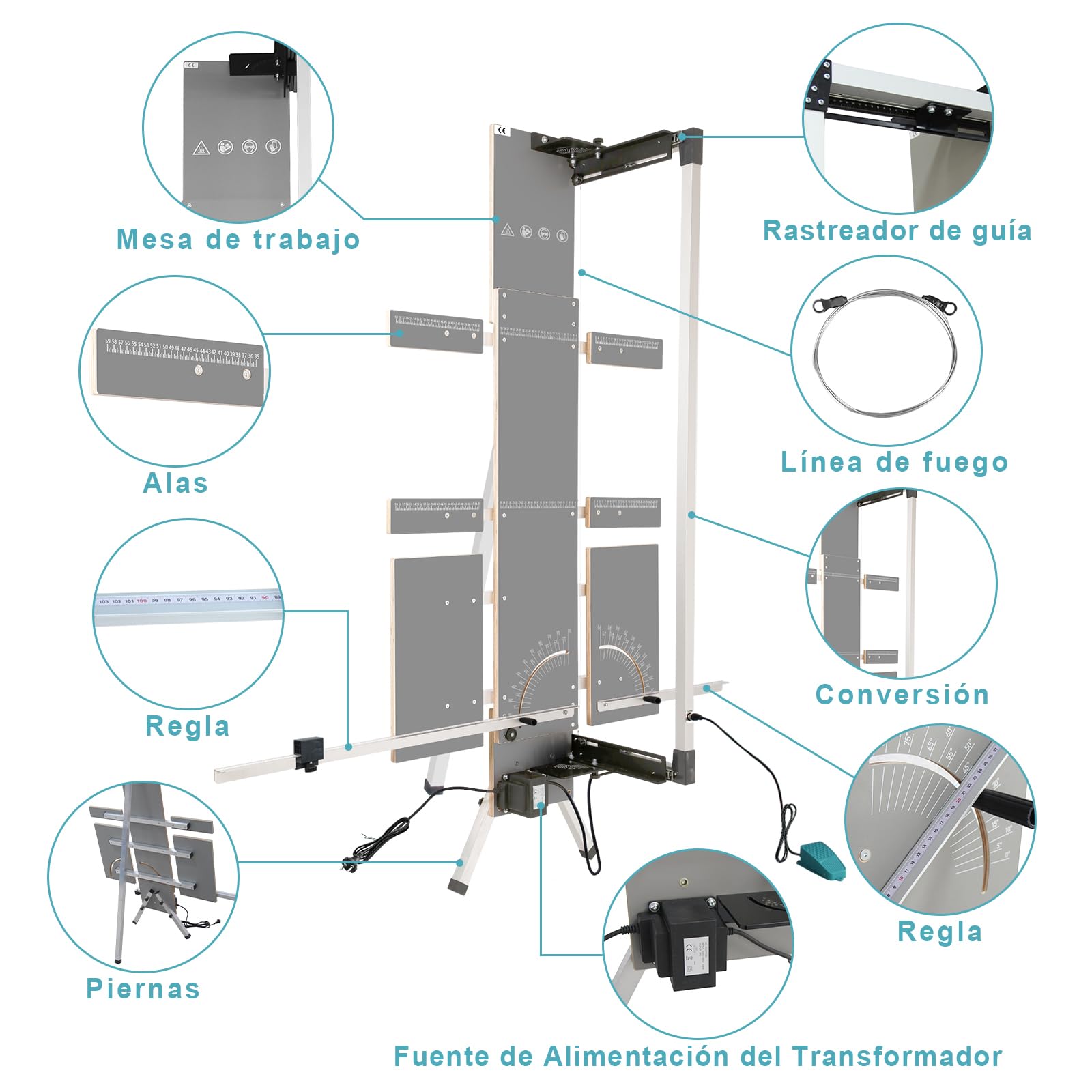 Máquina de Corte de Espuma de Poliestireno 200W Alambre Caliente 110-240V para EPS EPP XPS