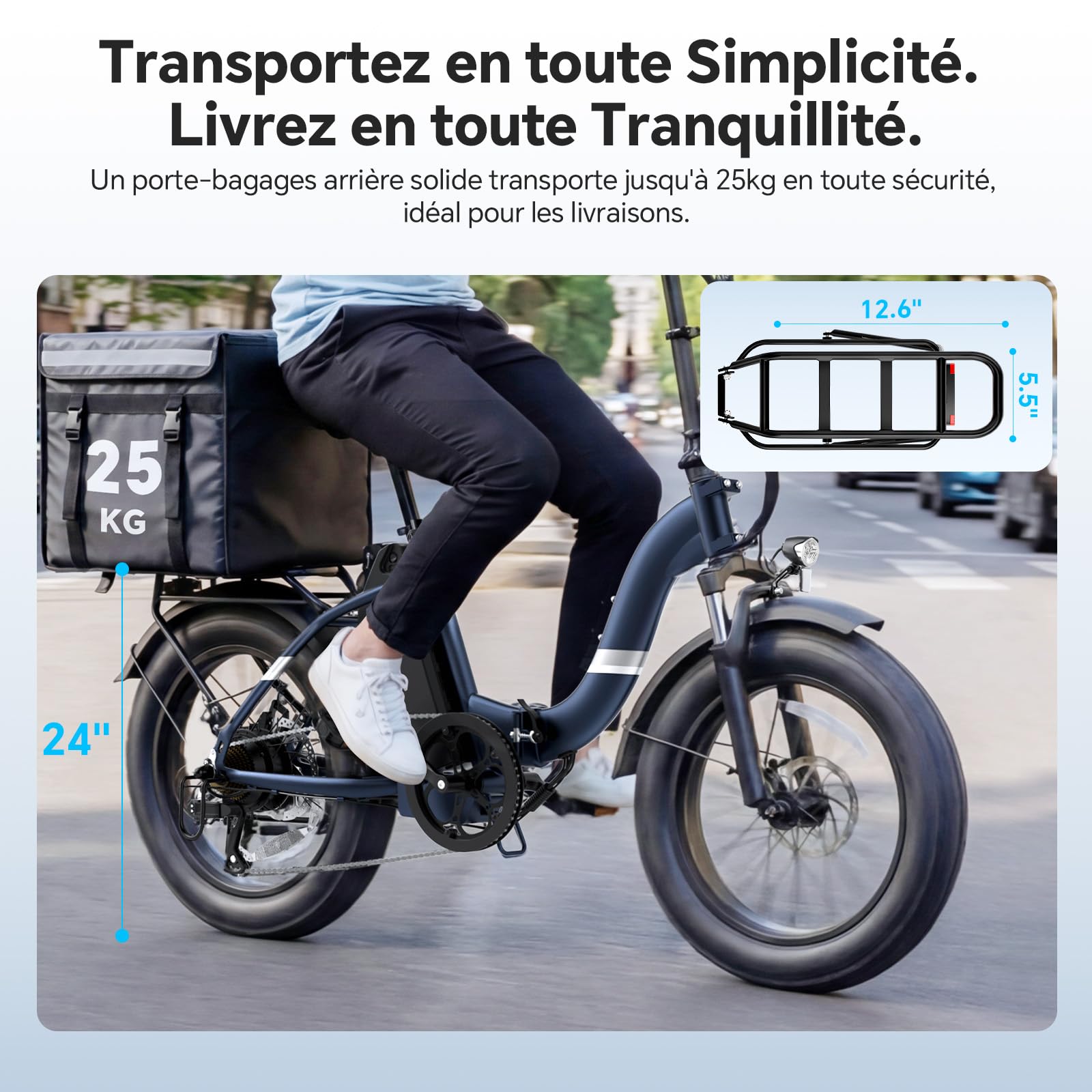 Touroll S2 2026 Vélo Électrique Pliable Tout-Terrain 20"×4.0" Fat Tire, 150KM Autonomie, Batterie 720Wh Amovible, Moteur 250W Vélo Électrique Gros Pneu 7 Vitesses, E-Bike Urbain pour Adulte