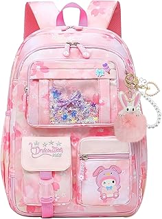 Mochila escolar para niñas, gran capacidad, mochila escolar para niñas, adolescentes, resistente al agua, con compartimento para portátil, mochila para niñas Primary Junior High University