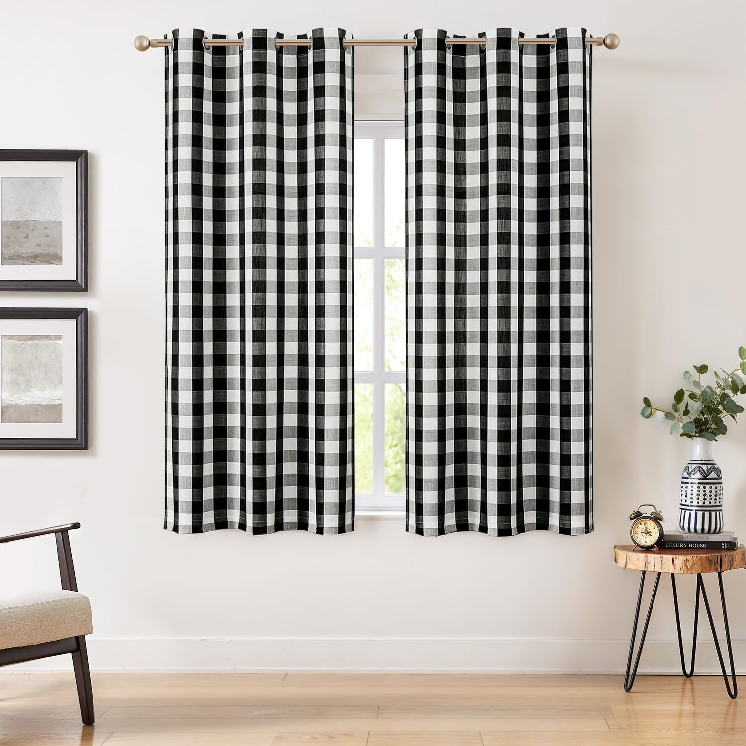 Cortinas Pequeñas Modernas Para Ventanas De 63 Pulgadas De Largo, Color  Arcoíris, Cortinas De Cocina, Cafetería,, image size:1500x1500